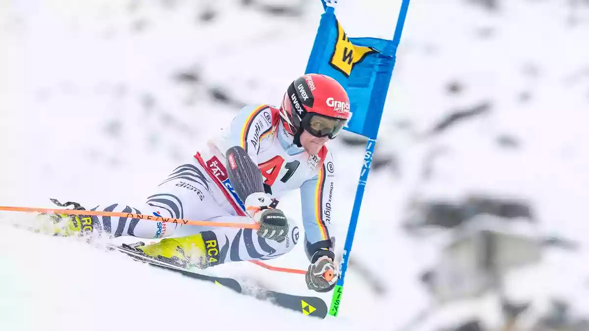 Bester Deutscher im Riesenslalom der Männer: Fabian Gratz. - Bild: Expa/ Johann Groder/APA/dpa