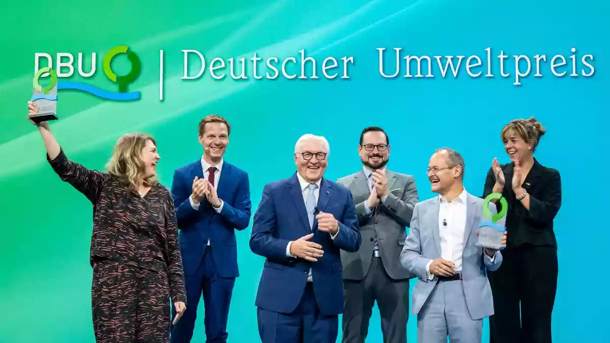 Steinmeier: Wir müssen unsere Art zu leben und zu wirtschaften hinterfragen / Verleihung des Deutschen Umweltpreises der DBU in Aachen - Bild: presseportal.de