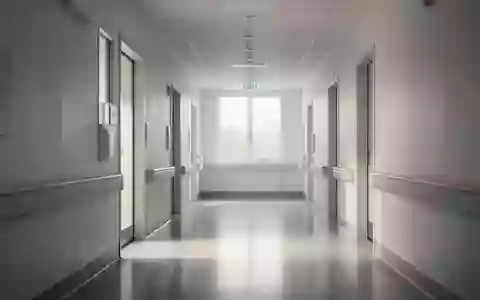 Moderner, heller Krankenhausflur mit minimalistischer Architektur und einfallendem Tageslicht. - Foto: über boerse-global.de