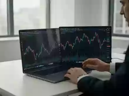 Ein Finanzanalyst arbeitet an einem modernen Schreibtisch in einem hellen Büro mit Fokus auf Markttrends. - Foto: über boerse-global.de