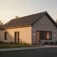 Ein Einfamilienhaus in einer ruhigen Wohngegend im weichen Licht der Abendsonne. - Foto: über boerse-global.de