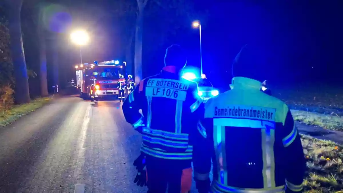 FW-ROW: Schwerer Verkehrsunfall auf K202 - Bild: presseportal.de