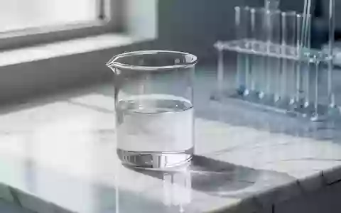 Ein steriles Labor-Setting mit einem Glasbecher auf einer glatten, weißen Oberfläche bei natürlichem Tageslicht. - Foto: über boerse-global.de