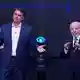 Flávio Bolsonaro und Lula duellierten sich vor der Wahl in einer TV-Debatte. - Bild: Andre Penner/AP/dpa