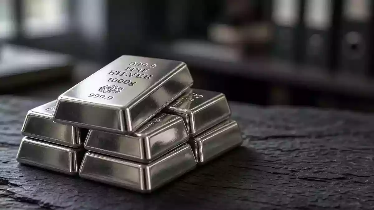 Silver Slides 5.7% as Fed Meeting Looms; UBS Sees $70 by December 2026