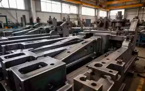 Ein industrieller Fertigungsbereich mit massiven Stahlbauteilen und Maschinen in einer hellen, aufgeräumten Werkstatt. - Foto: über boerse-global.de