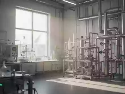 Moderne Industrieanlage für erneuerbare Energien mit Laborausstattung bei natürlichem Lichteinfall. - Foto: über boerse-global.de