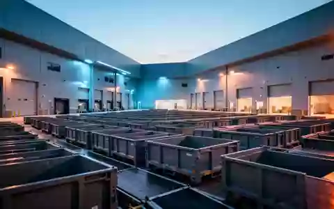 Ein modernes, minimalistisches Logistikzentrum mit geordneten Lagereinheiten und atmosphärischer Beleuchtung. - Foto: über boerse-global.de