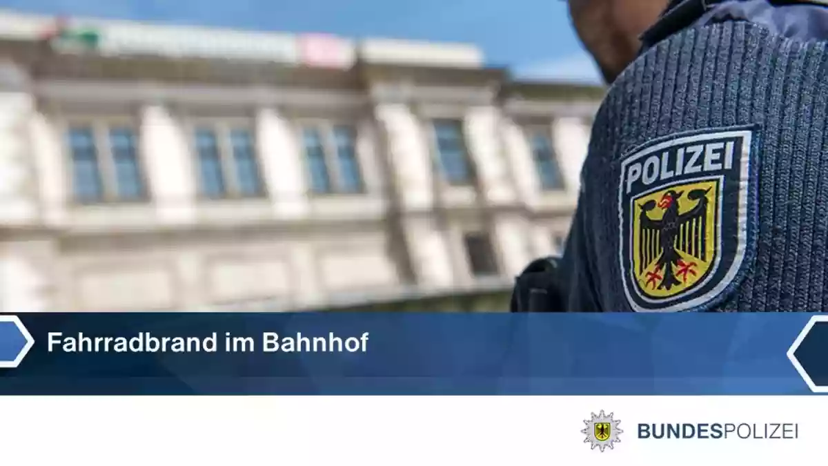 BPOLI LUD: Fahrradbrand im Bahnhof Görlitz - Bild: presseportal.de