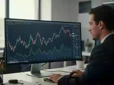Ein Finanzanalyst betrachtet Markttrends auf einem Monitor in einem modernen Büro. - Foto: über boerse-global.de