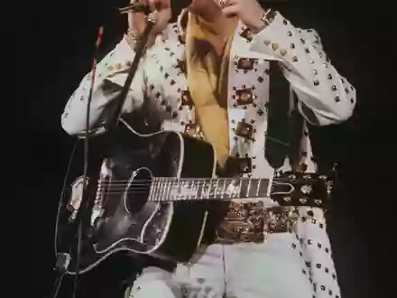 Hätte das Unternehmen Anthropic eine Genehmigung dafür gebraucht, um die Musik des King of Rock'n'Roll für seine KI einzuspeisen? (Archivbild) - Foto: UPI/dpa