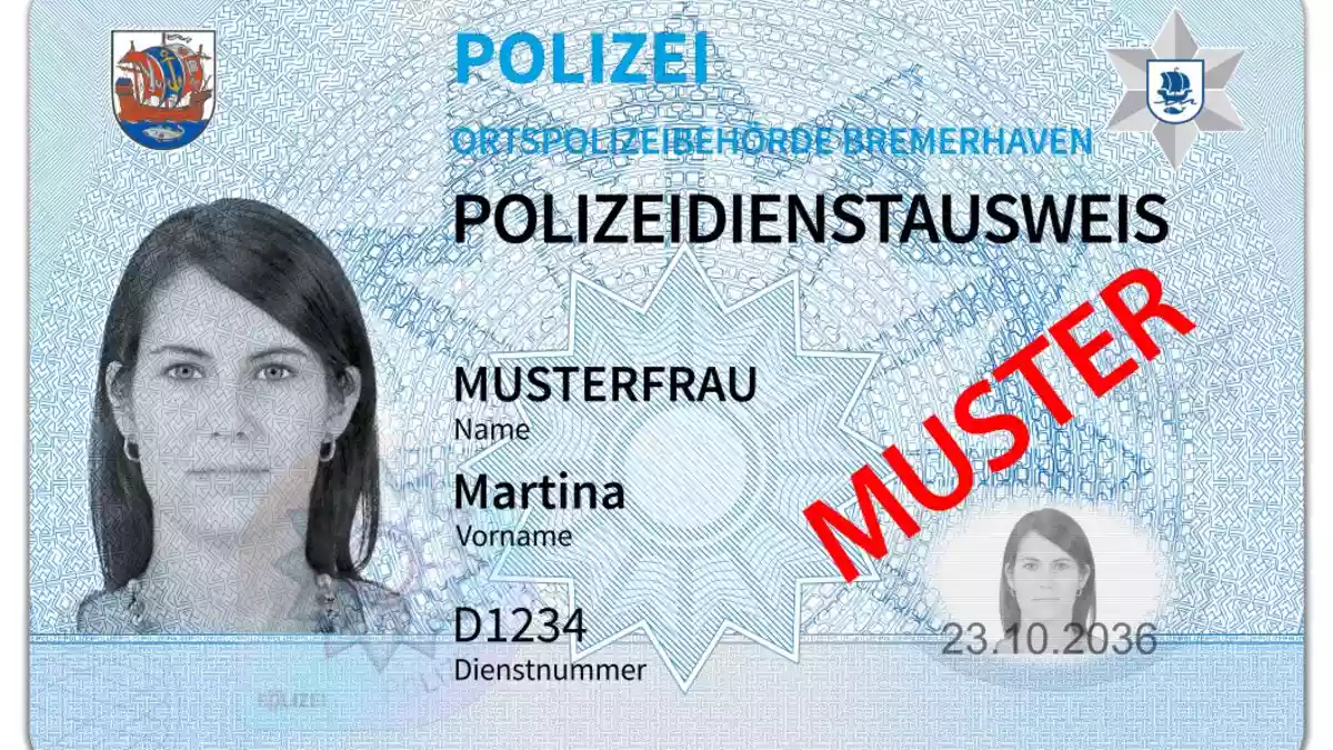 POL-Bremerhaven: Neue Dienstausweise für Beschäftigte der Bremerhavener Polizei - Bild: presseportal.de