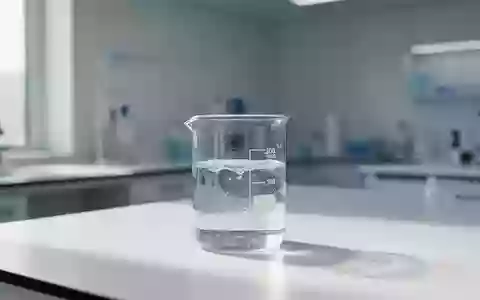 Ein Glasbecher mit einer klaren Flüssigkeit auf einem sterilen Labortisch in einer modernen Forschungseinrichtung. - Foto: über boerse-global.de