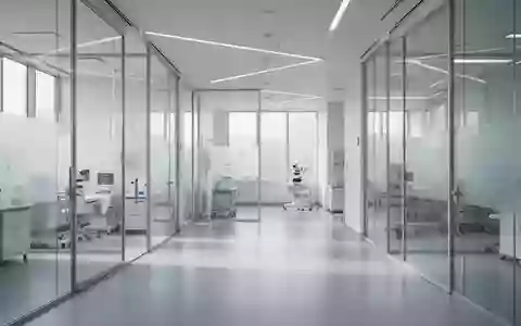 Ein moderner, heller und minimalistischer medizinischer Forschungsraum mit klaren architektonischen Linien. - Foto: über boerse-global.de