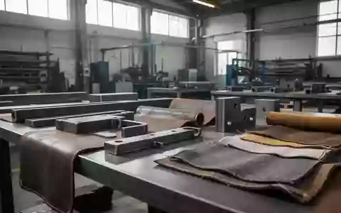 Nahaufnahme von industriellen Schutzmaterialien und Stoffproben auf einem aufgeräumten Werktisch in einer Werkstatt. - Foto: über boerse-global.de