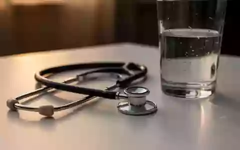 Symbolbild: Stethoskop neben einem Glas Wasser - Foto: über boerse-global.de