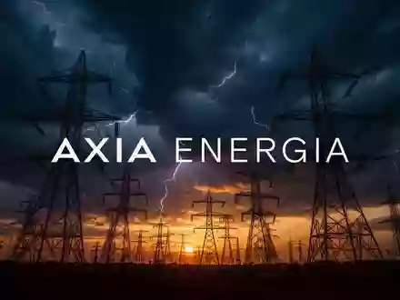Abstrakte Darstellung eines volatilen Energiemarktes mit Hochspannungsleitungen vor einem dramatischen Abendhimmel. - Foto: über boerse-global.de
