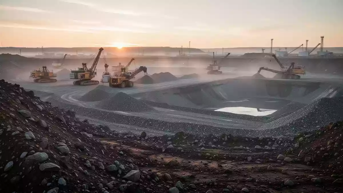Rock Tech Lithium Illustration mit AI erstellt.
