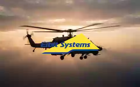 Moderner Militärhubschrauber vor einem dramatischen Sonnenuntergang, Symbolbild für Luft- und Verteidigungstechnologie. - Foto: über boerse-global.de