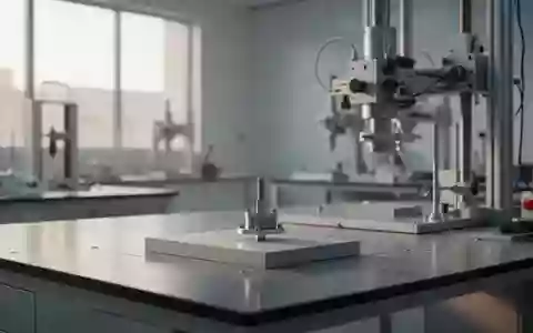 Ein minimalistisches, modernes Ingenieurlabor mit präzisen Testgeräten in neutralem, natürlichem Licht. - Foto: über boerse-global.de
