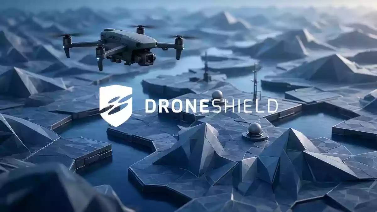 DroneShield Illustration mit AI erstellt.