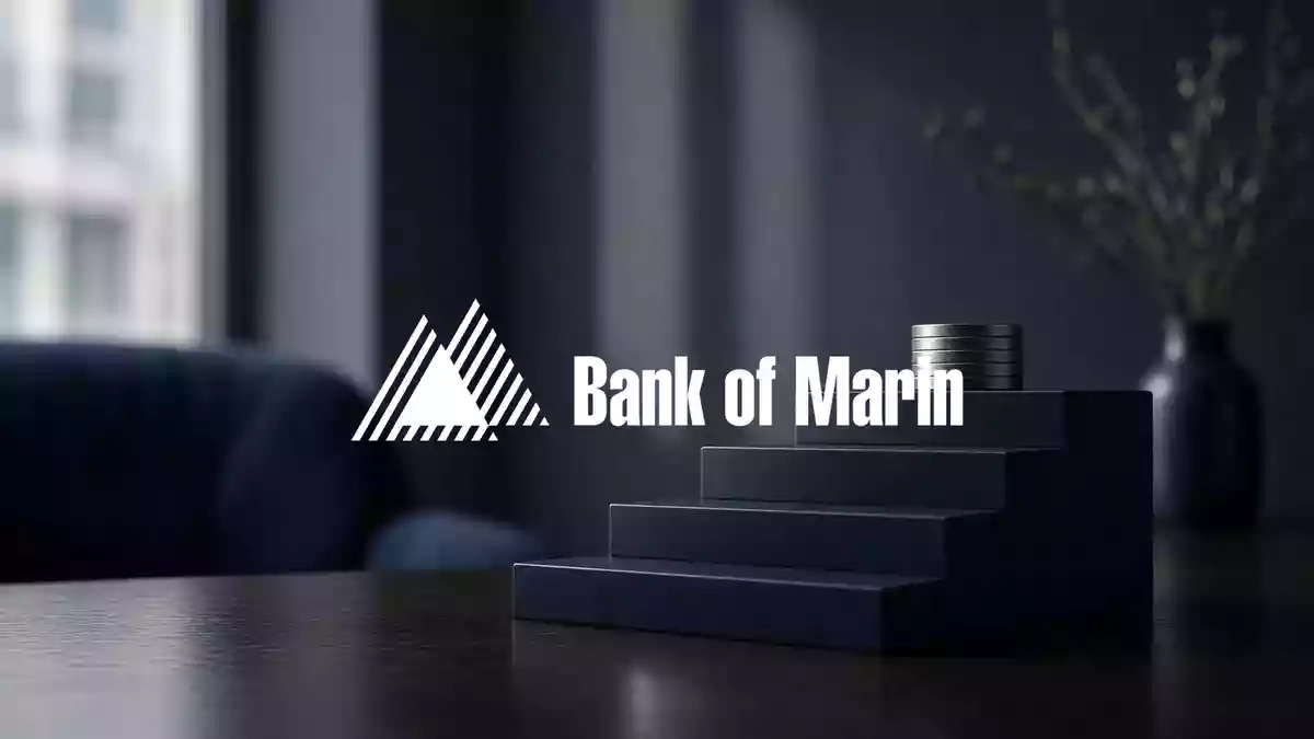 Abstrakte, professionelle Darstellung einer modernen Bankumgebung mit Fokus auf finanzielle Stabilität und Wachstum. Illustration mit AI erstellt.