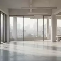 Ein lichtdurchfluteter, moderner Büroraum mit großen Fenstern und minimalistischem Design ohne Personen. - Foto: über boerse-global.de