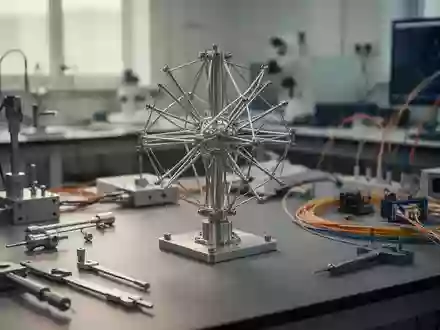 Ein technisches Labor mit einem Prototyp einer Quantenantenne auf einem Arbeitstisch. - Foto: über boerse-global.de
