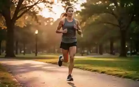 Eine Person joggt bei Sonnenuntergang in einem Park, um die gesundheitlichen Vorteile von Ausdauertraining zu verdeutlichen. - Foto: ĂĽber boerse-global.de