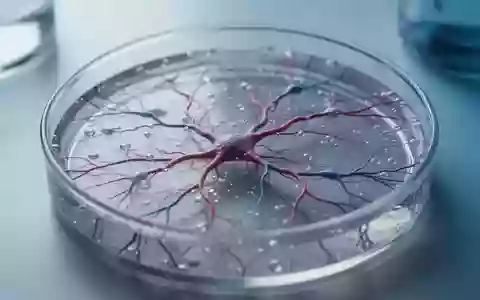 Nahaufnahme einer neuronalen Zellkultur in einer Laborschale, die als biologisches Rechennetzwerk dient. - Foto: über boerse-global.de