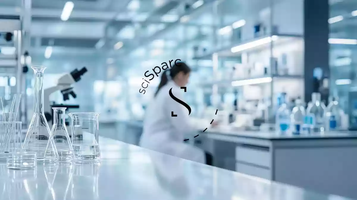 Moderne medizinische Laborausrüstung in einem klinischen Forschungsumfeld, die pharmazeutische Innovation symbolisiert. Illustration mit AI erstellt.