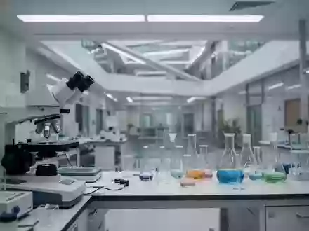 Ein modernes medizinisches Forschungslabor mit präzisen Analysegeräten und wissenschaftlichem Glasgeschäft. - Foto: über boerse-global.de