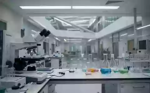 Ein modernes medizinisches Forschungslabor mit präzisen Analysegeräten und wissenschaftlichem Glasgeschäft. - Foto: über boerse-global.de