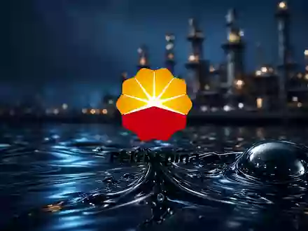 Abstrakte Darstellung einer Ölraffinerie bei Sonnenaufgang als Symbol für den Energiesektor. - Foto: über boerse-global.de