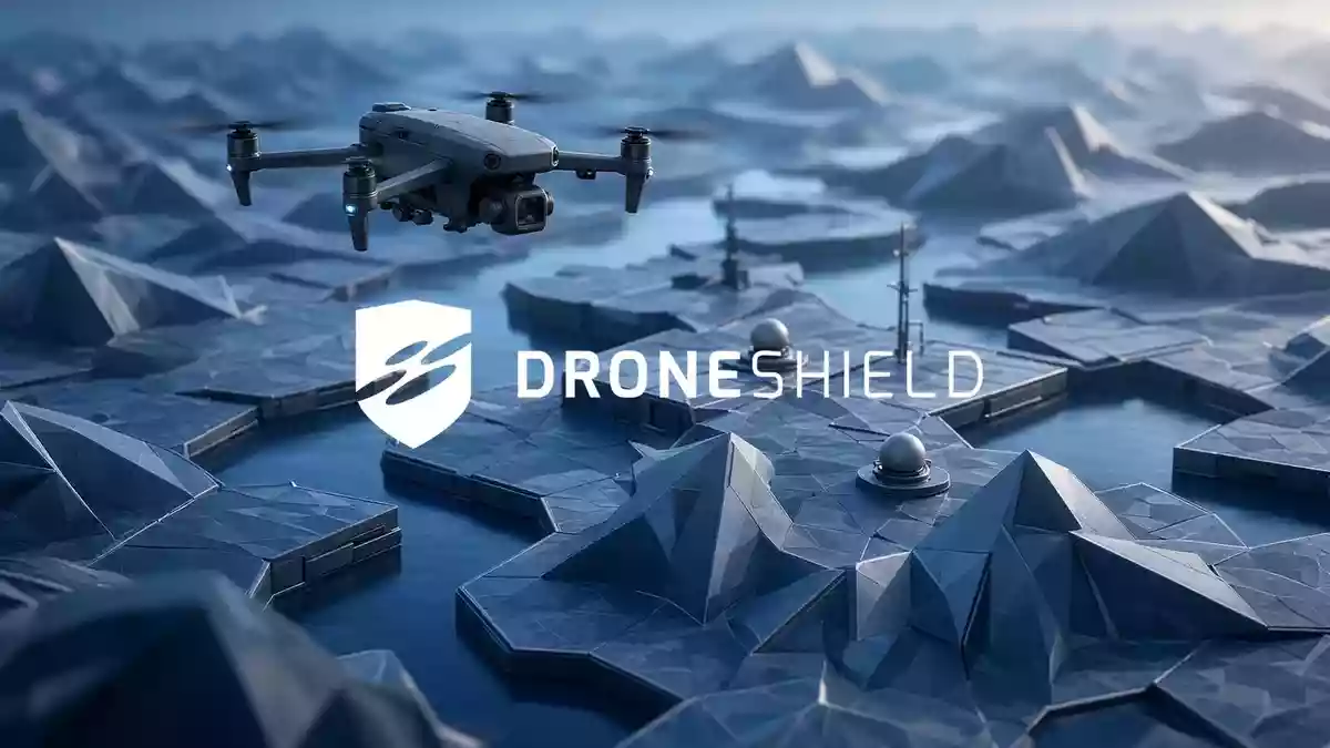 DroneShield Illustration mit AI erstellt.