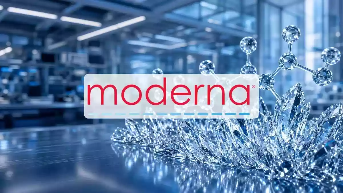 Moderna's Melanoma Results Meet a Market That Had Already Done Its Math Illustration mit AI erstellt.
