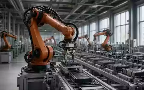 Automatisierte Fertigungsanlage für Lithium-Ionen-Batterien in einer modernen Fabrikhalle. - Foto: über boerse-global.de