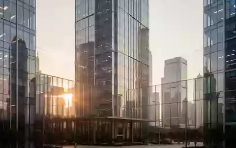 Moderne Büroarchitektur im Finanzviertel von Shenzhen im warmen Licht der Abendsonne. - Foto: über boerse-global.de