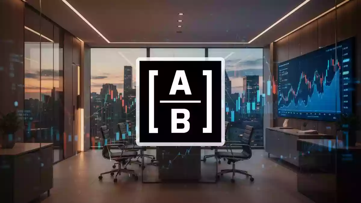 Moderne Finanzbüro-Umgebung mit atmosphärischer Beleuchtung als Symbol für Marktanalyse und institutionelle Finanzen. Illustration mit AI erstellt.