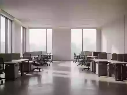 Ein minimalistisches, modernes Büro mit klaren Linien und natürlichem Licht, ohne Personen oder technische Geräte. - Foto: über boerse-global.de