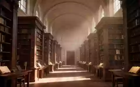 Eine ruhige, von Sonnenlicht durchflutete Bibliothek mit hohen Holzregalen und einer Atmosphäre der Konzentration. - Foto: über boerse-global.de