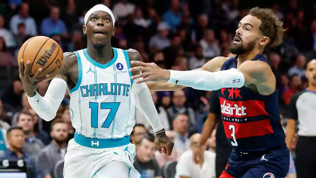 Für die Hornets von Dennis Schröder (l.) läuft es derzeit rund. - Bild: Nell Redmond/AP/dpa