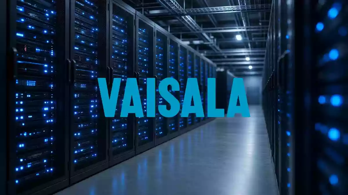 Moderne Serverräume mit leuchtenden Racks als Symbol für technologische Infrastruktur und Wachstum. Illustration mit AI erstellt.