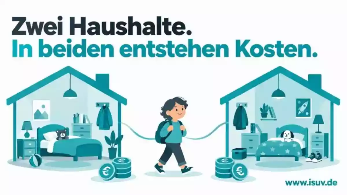 Kinder leben in zwei Haushalten. Doch wie zählt das beim Unterhalt? Während der Bundestag über Familienpolitik debattiert, bleibt diese Reformfrage offen. ISUV fordert klare Regeln. - Bild: presseportal.de