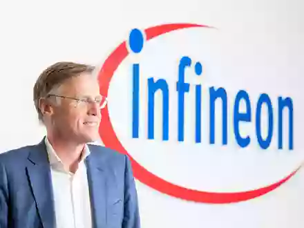 Infineon-Chef Jochen Hanebeck verkündet das nächste große Investitionsprojekt. (Archivbild) - Foto: Peter Kneffel/dpa