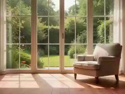 Ein lichtdurchfluteter Raum mit Blick in einen grünen Garten, der die Bedeutung von Tageslicht für die Gesundheit unterstreicht. - Foto: über boerse-global.de
