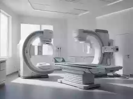 Ein steriler, moderner medizinischer Untersuchungsraum mit hochwertigen Diagnosegeräten in einer minimalistischen Umgebung. - Foto: über boerse-global.de