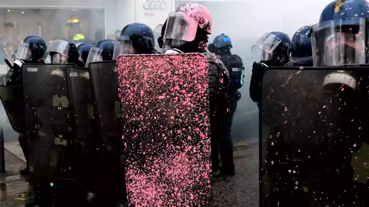 Frankreich mobilisiert für neue Proteste erneut ein Großaufgebot an Polizeikräften. (Archivbild) - Bild: Marcus Golejewski/dpa