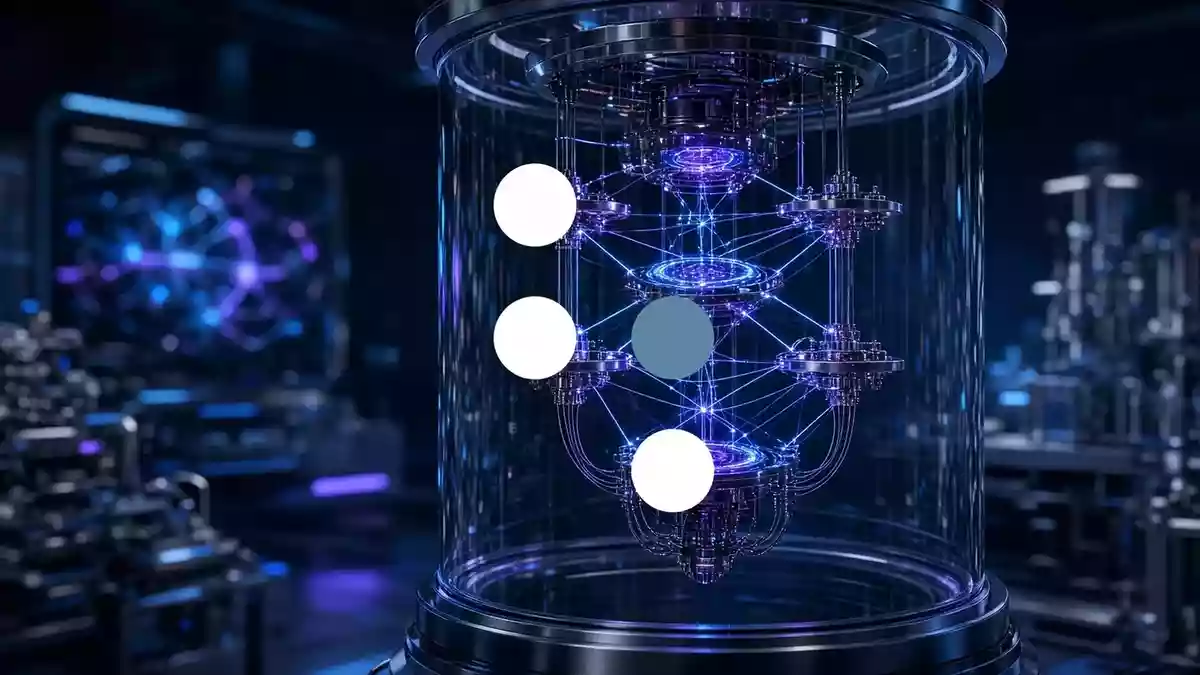 D-Wave Quantum Illustration mit AI erstellt.