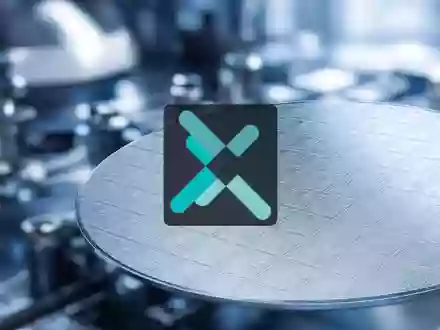 Abstrakte Darstellung von Mikrochip-Strukturen auf einem Halbleiter-Wafer in einer modernen Laborumgebung. - Foto: über boerse-global.de